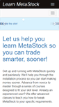 Mobile Screenshot of learnmetastock.com
